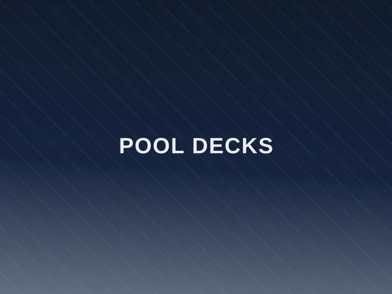Resurfaced pool deck with slip-resistant finish